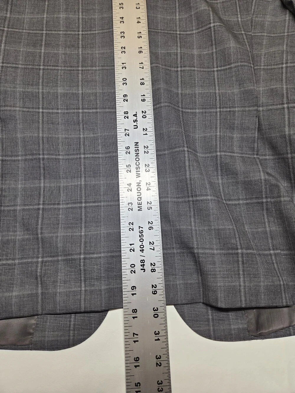 Canali 1934 Gray Glen Plaid 2-Piece Suit 42R(EU 56R) 36W Made in Italy 100% Wool